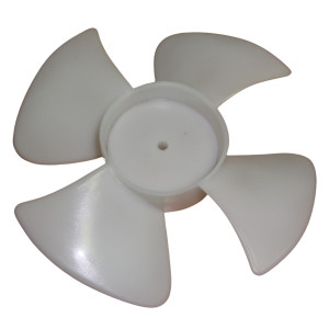 Appli Parts APFB-670 Aspa Plastica Para Motor Evaporador 670 de Nevera Refrigerador, de 5.4 pulg, con 4 Aletas o Palas, Rotacion CCW, Eje 3/16 pulg, remplaza ASP-670