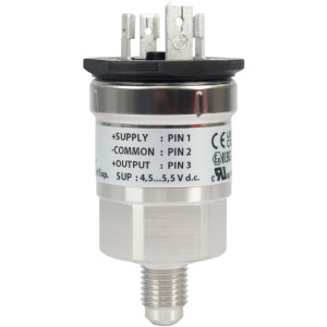 Danfoss 060G0090 Pressure Transmitter AKS 32R, Pressure connection notes: Flare 1/4 in, Pressure Connection Size: 7/16-20