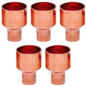 Appli Parts AP-R118012B5 1-1/8x1/2 in Reducing Bushing Copper pipe fittings CxC Sweat connections for refrigeration, air conditioning and plumbing applications ACR and Type L copper pipe (5xBag)