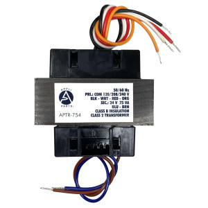Appli Parts APTR-754 Transformer 120/208/240 V to 24 V, 75 Va, Foot Mount, Universal Replacement LTT7541F  Appli Parts APTR-754 Transformer 120/208/240 V to 24 V, 75 Va, Foot Mount, Universal Replacement LTT7541F