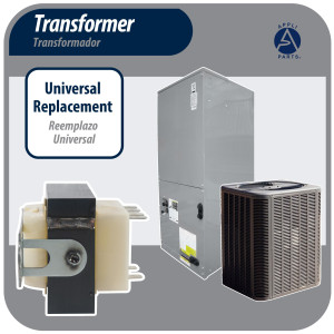 Appli Parts APTR-403T Transformer 120, 208, 240 V to 24 V, 40 Va Foot Mount 1/4 Male Quick Connects, Class B Insulation, Class 2 Transformer