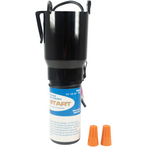 Supco RCO420 1/4 to 1/3 HP, 220 to 230 VAC, 3 in 1 Solid-state Hardstart Relay, includes relay, overload, and start capacitor. Used refrigeration systems with or without run capacitors
