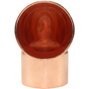 NDL N-2084 90 Degree Elbow Short turn 1-3/8in Copper pipe fittings C x C Sweat connections for refrigeration, air conditioning and plumbing applications ACR 