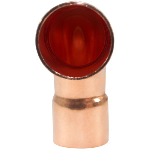 NDL N-2055 90 Degree Elbow Long turn 1-3/8 in Copper pipe fittings CxC Sweat connections for refrigeration, air conditioning and plumbing applications ACR 