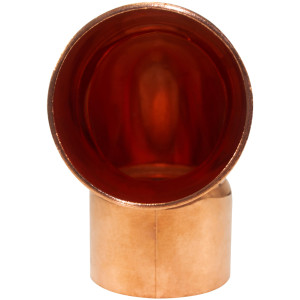 NDL N-1647 Codo de 90 grados giro Corto1-1/8 pulg Accesorios de tuberia de cobre CxC Conexiones soldadas para aplicaciones de refrigeracion, aire acondicionado y plomeria Tuberia de cobre ACR