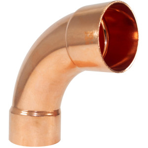 NDL W2072 Codo de 90 grados giro Largo 2-1/8pulg Accesorios de tuberia de cobre C x C Conexiones soldadas para aplicaciones de refrigeracion, aire acondicionado y plomeria Tuberia de cobre ACR
