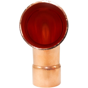 NDL N-2072 Codo de 90 grados giro Largo 2-1/8 pulg Accesorios de tuberia de cobre CxC Conexiones soldadas para aplicaciones de refrigeracion, aire acondicionado y plomeria Tuberia de cobre ACR