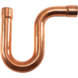 Appli Parts AP-PT058 5/8 in Wrot Copper Suction P-Trap ODF CxC connections for refrigeration, air conditioning and plumbing applications ACR and Type L copper pipe