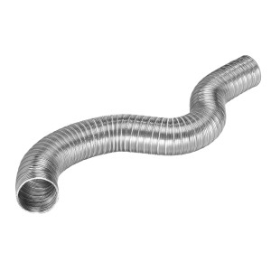 Lambro 302T Flexible Semi-Rigid Aluminum Duct 4 inch X 8 ft