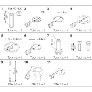 Danfoss 032F2335 Juego de Sellos para Valvula Solenoide EVRA/EVRS