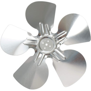 Appli Parts APFB-A12CCW Aspa de Aluminio 12 in, 300 mm, CCW, 22 grados, sin buje, 5 huecos, 5 aletas