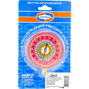 Uniweld G529LD Manifold Gauge High R-410A,R-22,R-404A psi/Fahrenheit