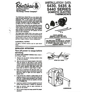 Robertshaw 5430-175 Range Thermostat  Bake 140 to 500 F Broil 375 to 530 F 60 in. Capillary 2 in. Brake-Off Stem Length Stem Flat .187 Flat Position Down (Discontinued)